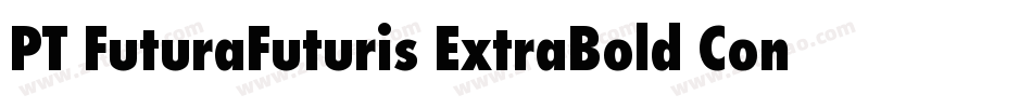 PT FuturaFuturis ExtraBold Condensed Cyrillic字体转换